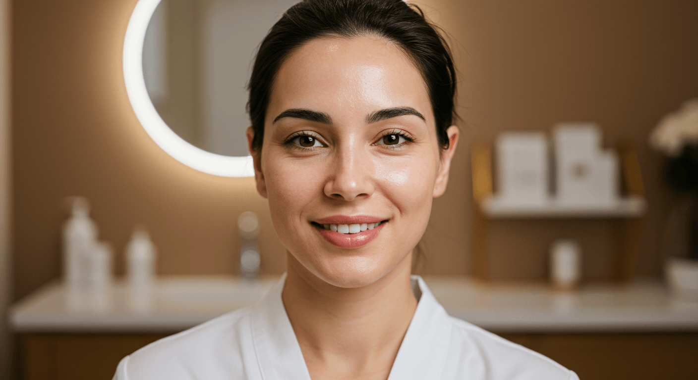 prp filler post treatment glowing skin  genesis medspa - prp filler post treatment glowing skin