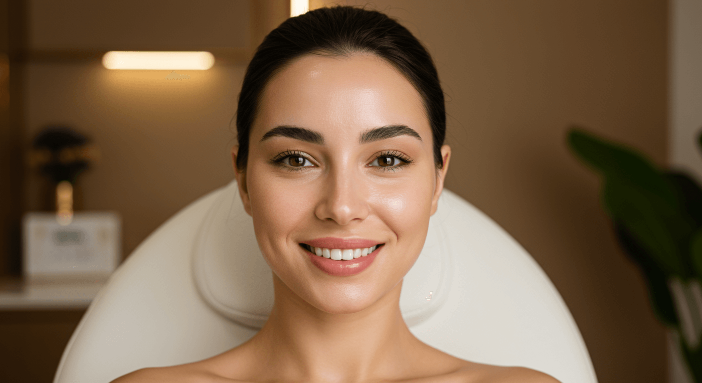 sculptra injectable post treatment glowing skin  genesis medspa - sculptra injectable post treatment glowing skin