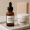Medical-grade serum and cream on a marble tray for advanced skincare
