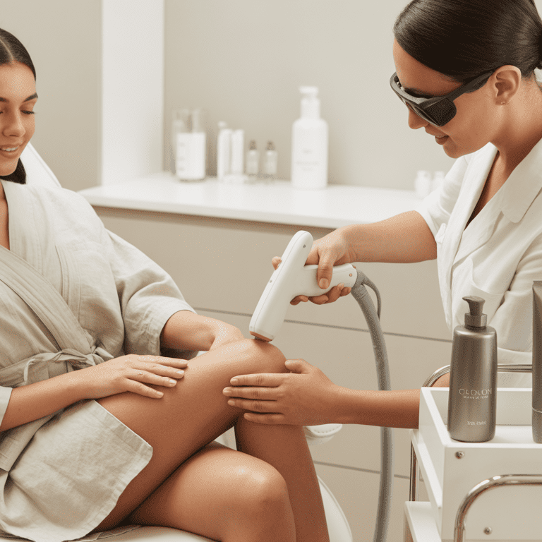 first laser hair removal session