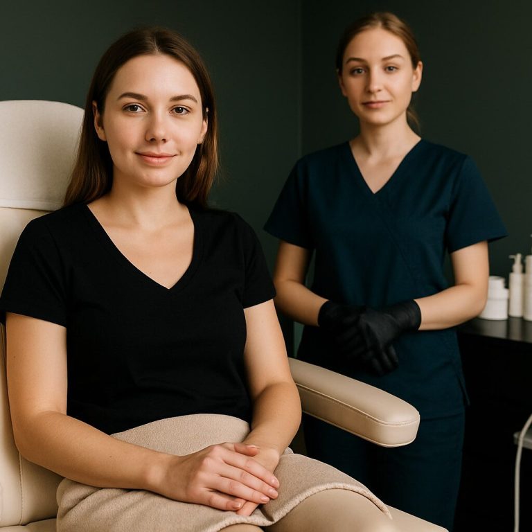 med spa visit client consultation